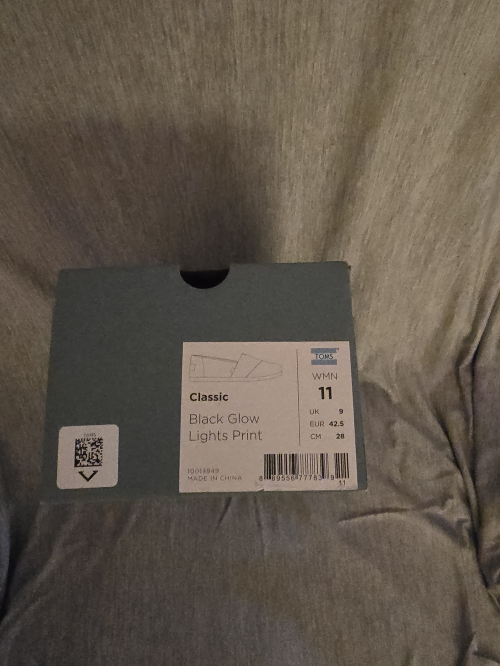 TOMS Black Canvas Flats with Colorful Light Bulb Print - Picture 3 of 3